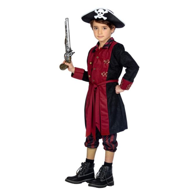 Piraat Jongen Burgundy / Zwart