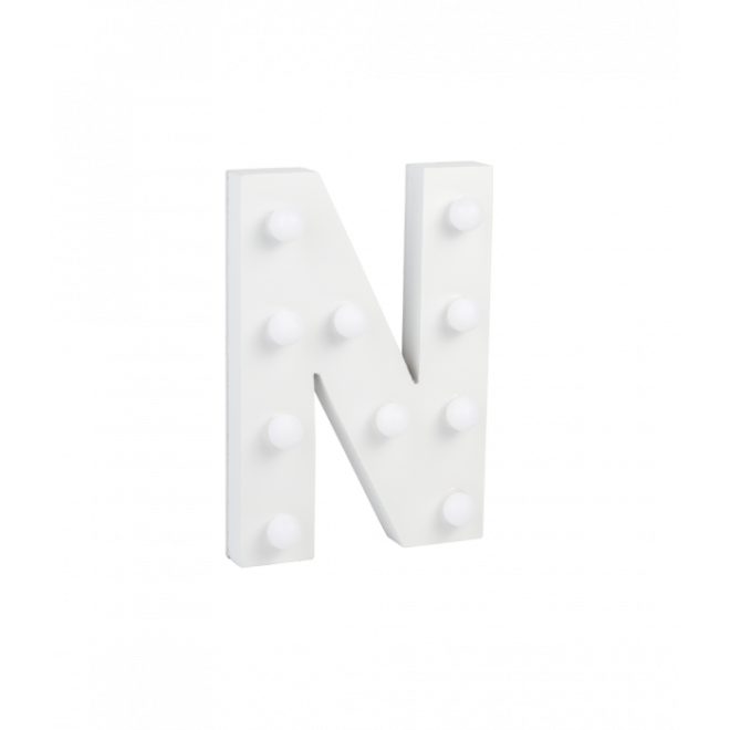 Licht letter - N