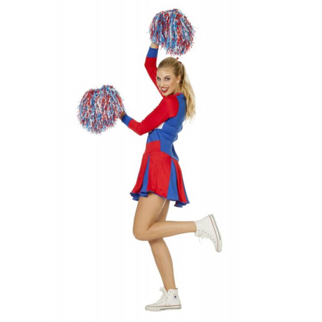 Cheerleader kostuum Rood -Wit-Blauw