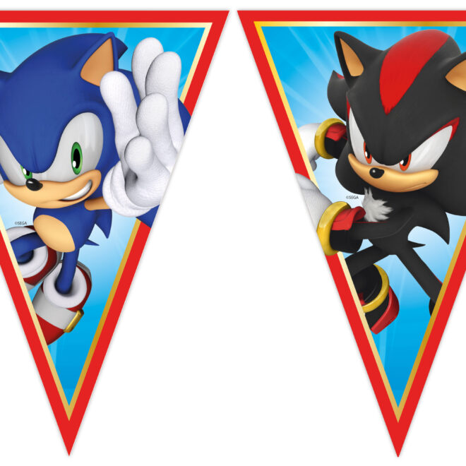 Sonic the Hedgehog Papieren Vlaggenlijn 2,4m