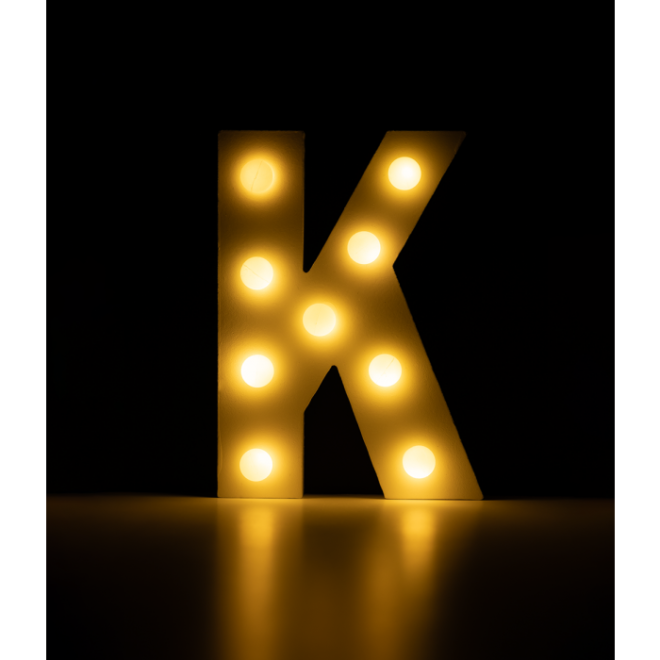 Licht letter - K
