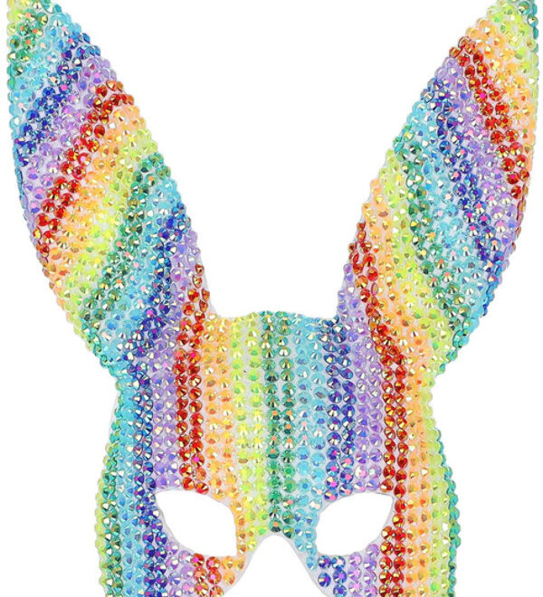 Fever Bunny masker - Regenboog met stenen