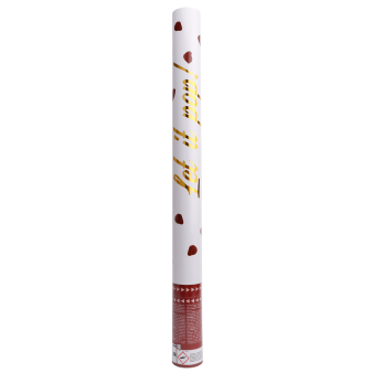 Confettishooter (60cm) rozenblaadjes - Rood