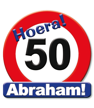 Huldeschild - 50 jaar Abraham
