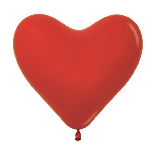 Sempertex 12 inch hartvormig rood 50 st.