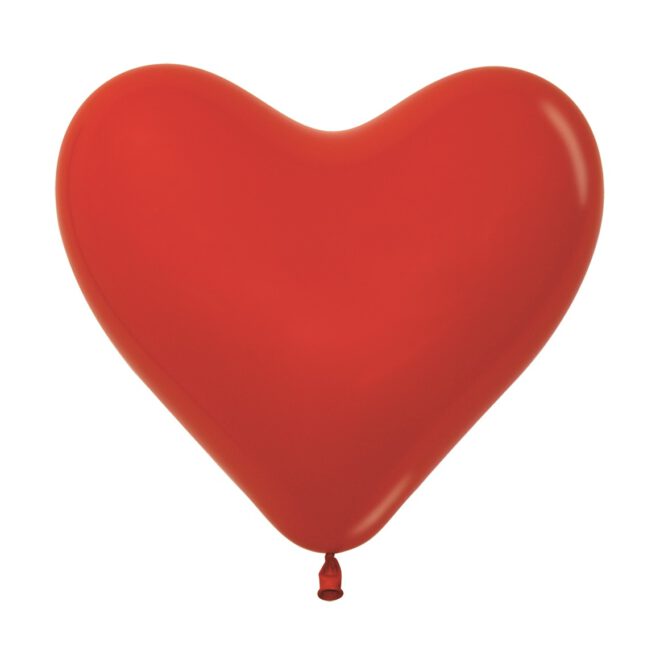 Sempertex 12 inch hartvormig rood 50 st.
