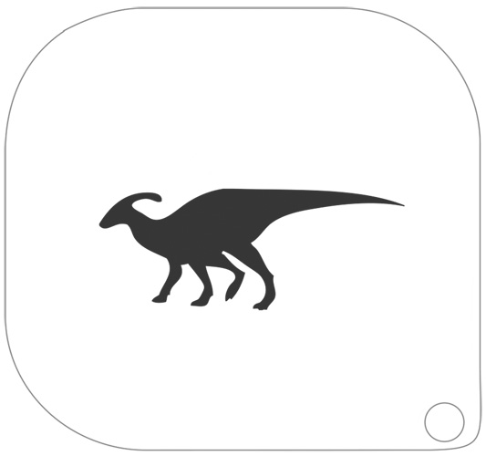 Grimas grimeersjabloon klein 115 - Dino Parasaurolophus