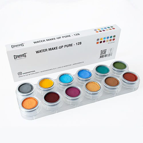 Grimas Water Make-Up (Pure) palet 12B x 2,5ml
