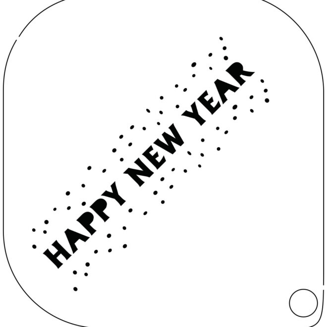 Grimas grimeersjabloon klein 32 - Happy New Year Confetti