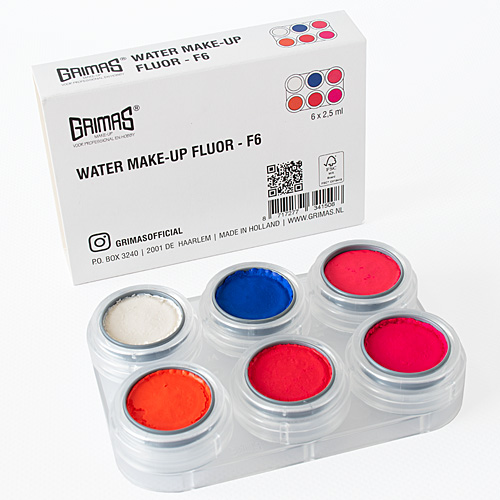 Grimas Water Make-Up (Pure) palet Fluor 6