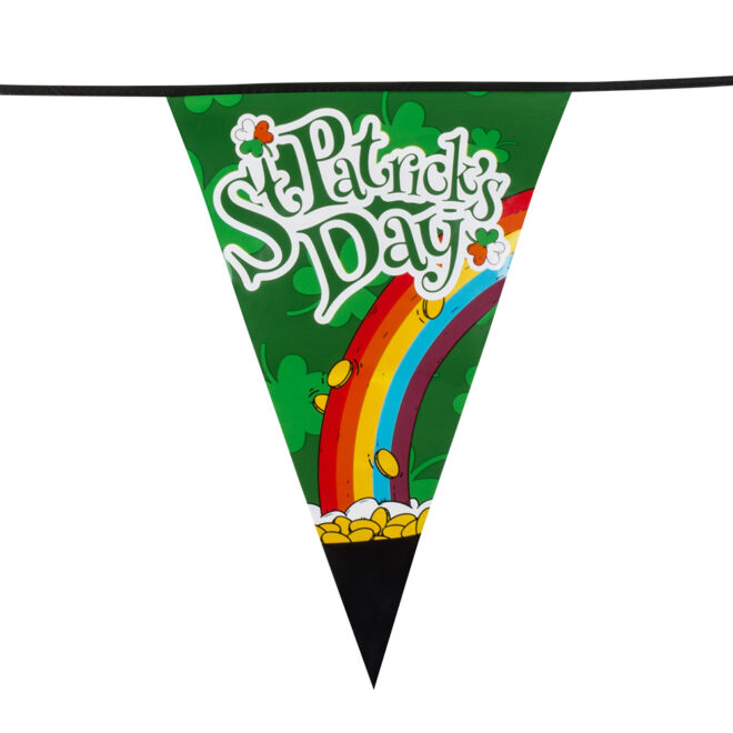 Reuzenvlaggenlijn St. Patrick's Day - 8 meter