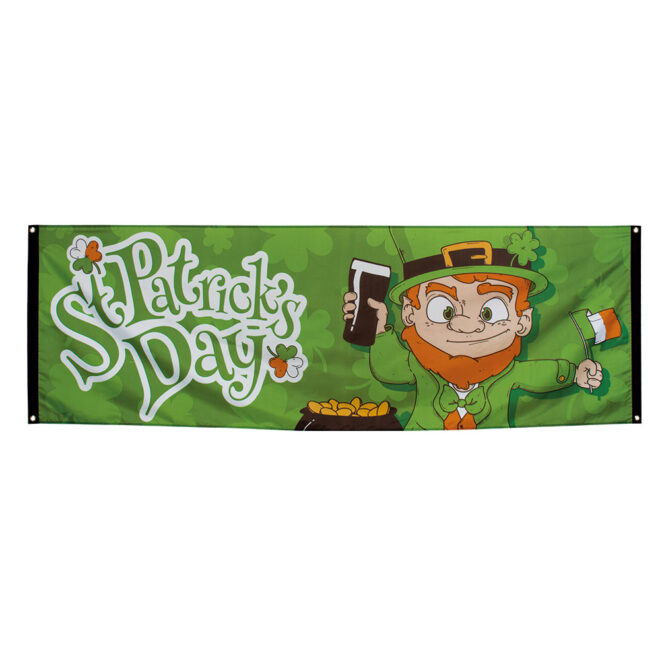 Spandoek St. Patrick's Day - 74cm x 220cm