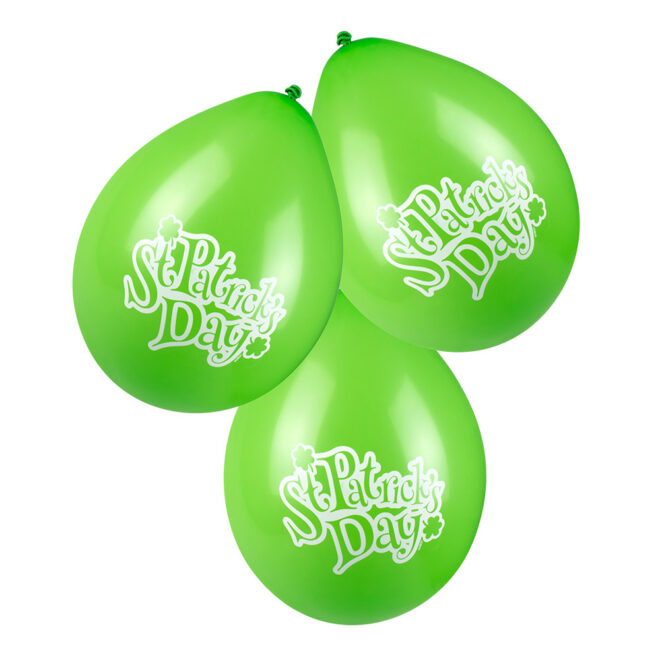 6 latex ballonnen St. Patrick's Day - 25cm
