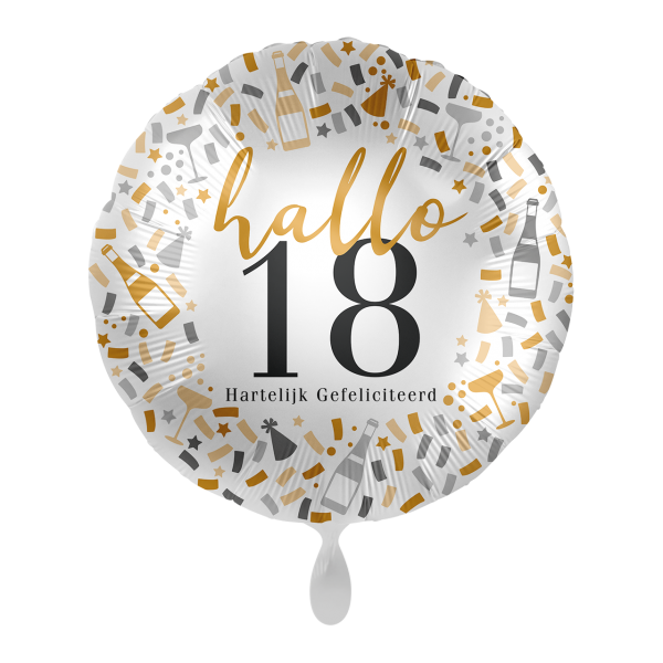 Hallo 18 - Folieballon (43cm)