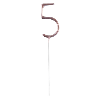 Sterretje cijfer 5 - Rosé Goud
