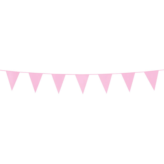 Mini vlaggenlijn (3m) - baby roze
