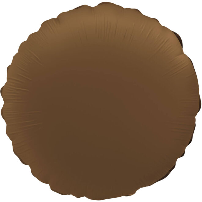 Folieballon rond (45cm) - Chocolate Brown