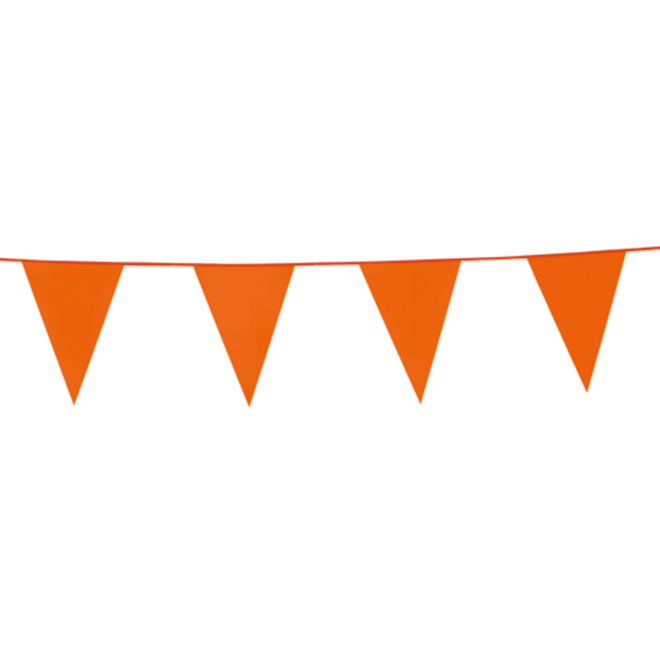 Vlaggenlijn (10m) - Oranje - per doos van 120 stuks