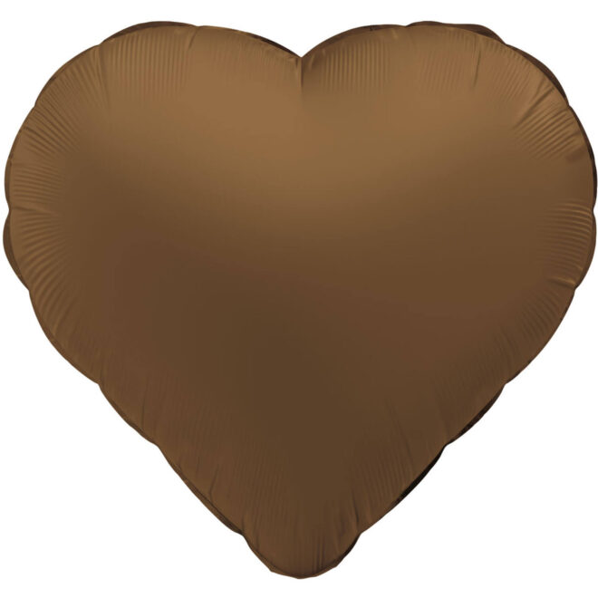 Folieballon hart (45cm) - Chocolate Brown