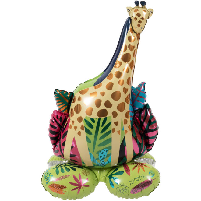 Staande Folieballon (79cm) - Giraffe