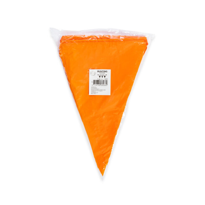 Vlaggenlijn (10m) - Oranje - per 12 stuks