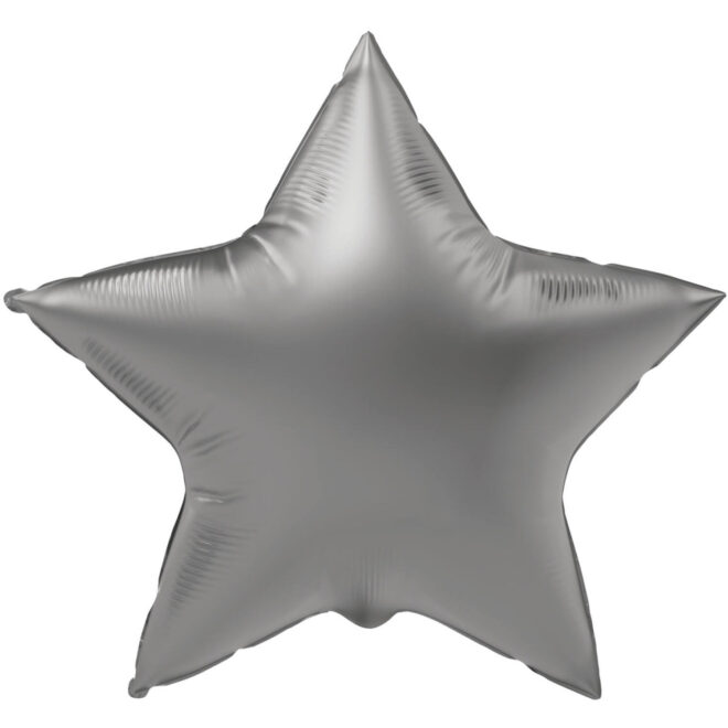 Folieballon ster (45cm) - Moonlight Silver