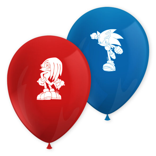 Sonic the Hedgehog Latex ballonnen - 8 stuks