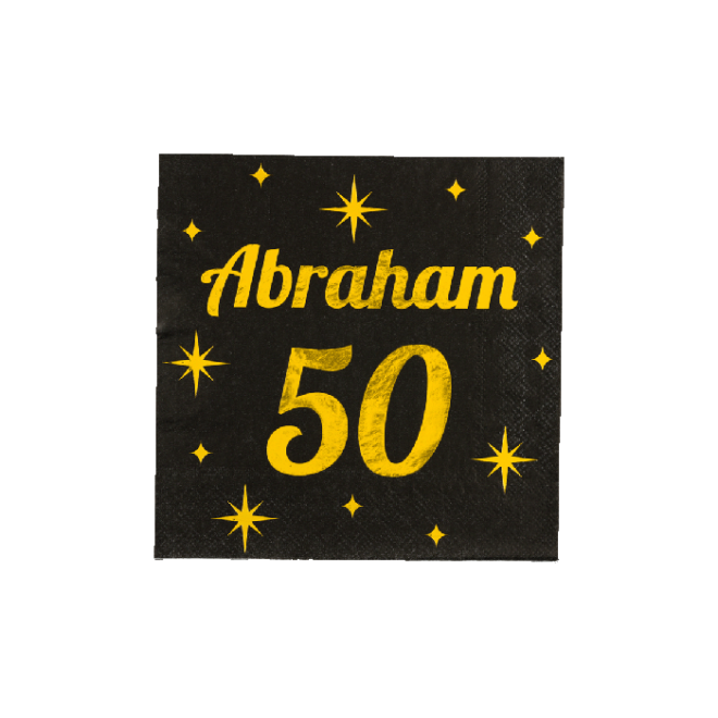 Classy Party Servetten - 50 Abraham - 16 stuks