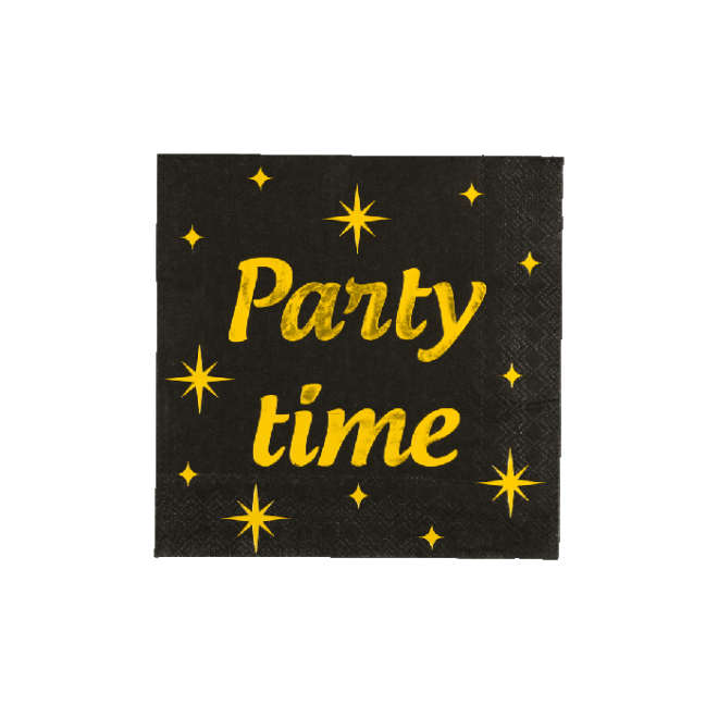 Classy Party Servetten - Party Time - 16 stuks