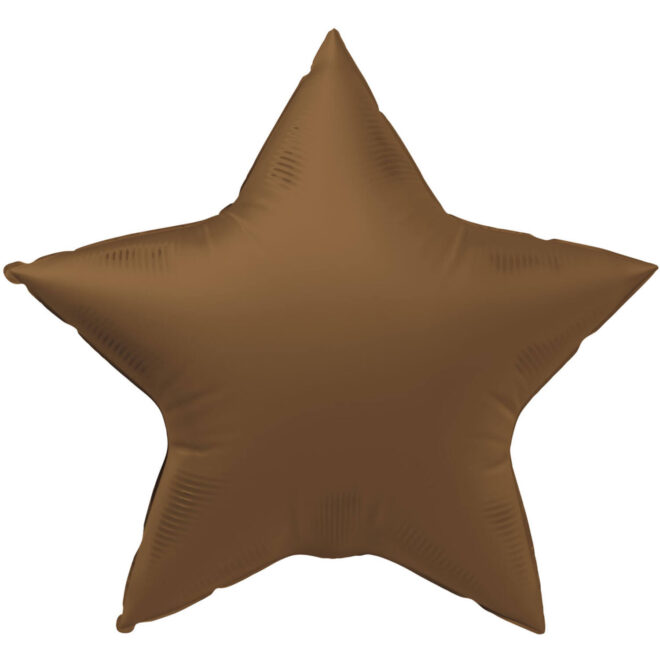 Folieballon ster (45cm) - Chocolate Brown