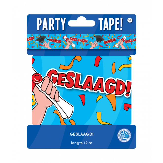Party Tape - Geslaagd cartoon