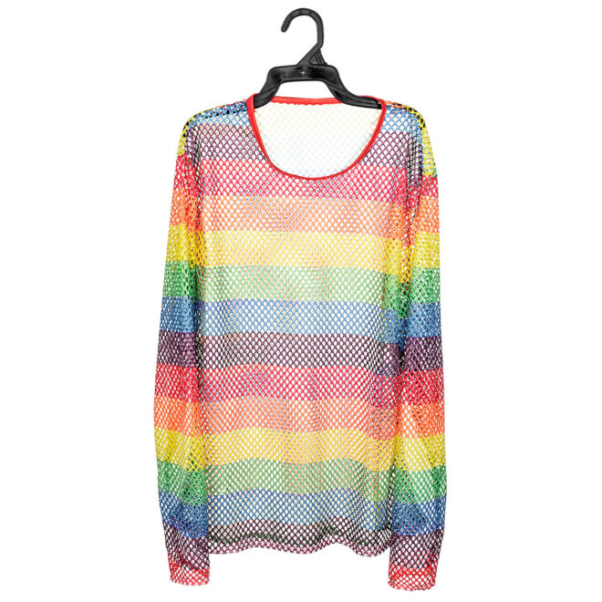 Netshirt met lange mouwen, Regenboog