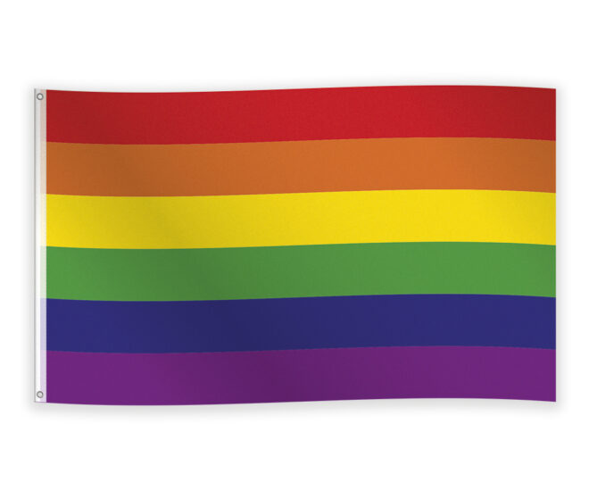 Vlag - regenboog - 150cm x 90cm