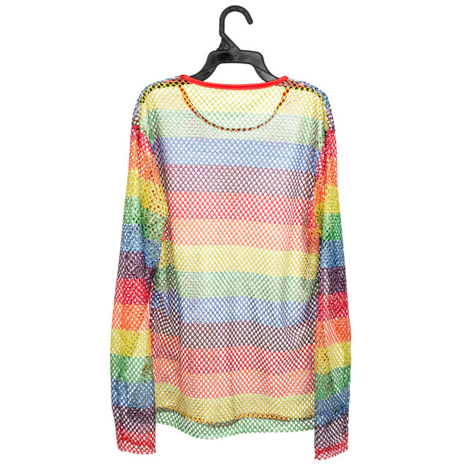 Netshirt met lange mouwen, Regenboog