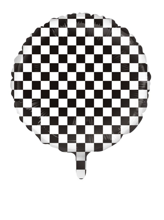 Folieballon rond (45cm) - Racing Vlag