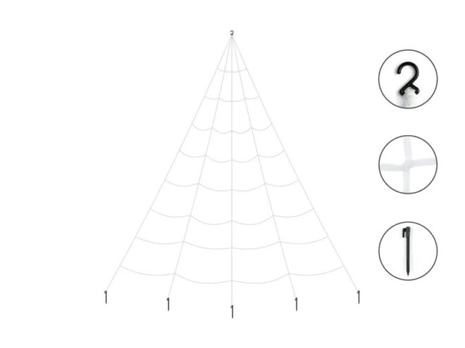 Spinnenweb Decoratie - 5x4m