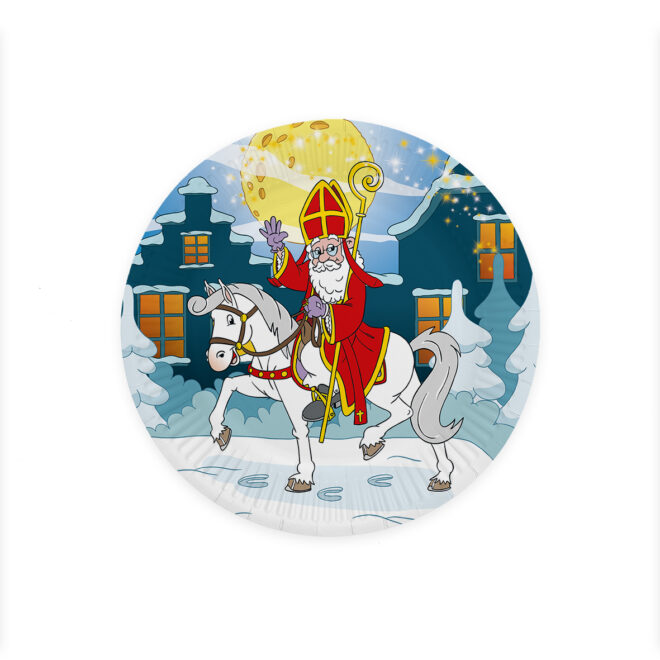 Sinterklaas Borden (23cm) - 8 stuks