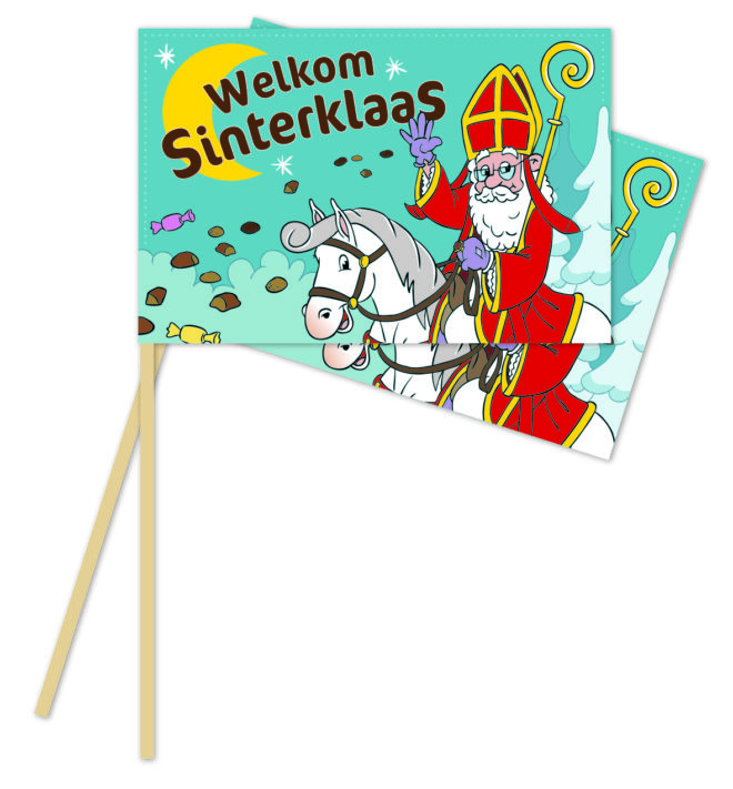 Zwaaivlaggetjes Sinterklaas - 10 stuks